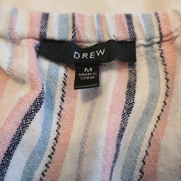 Anthropologie DREW linen strapless linen romper jumpsuit size M - Picture 4 of 7